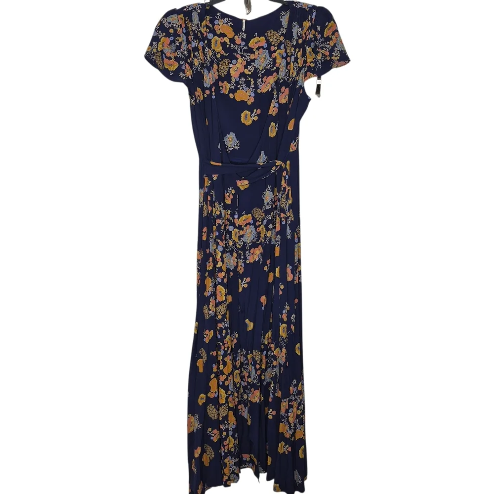 Free‎ People Jess Wrap Floral Maxi Dress Size Small